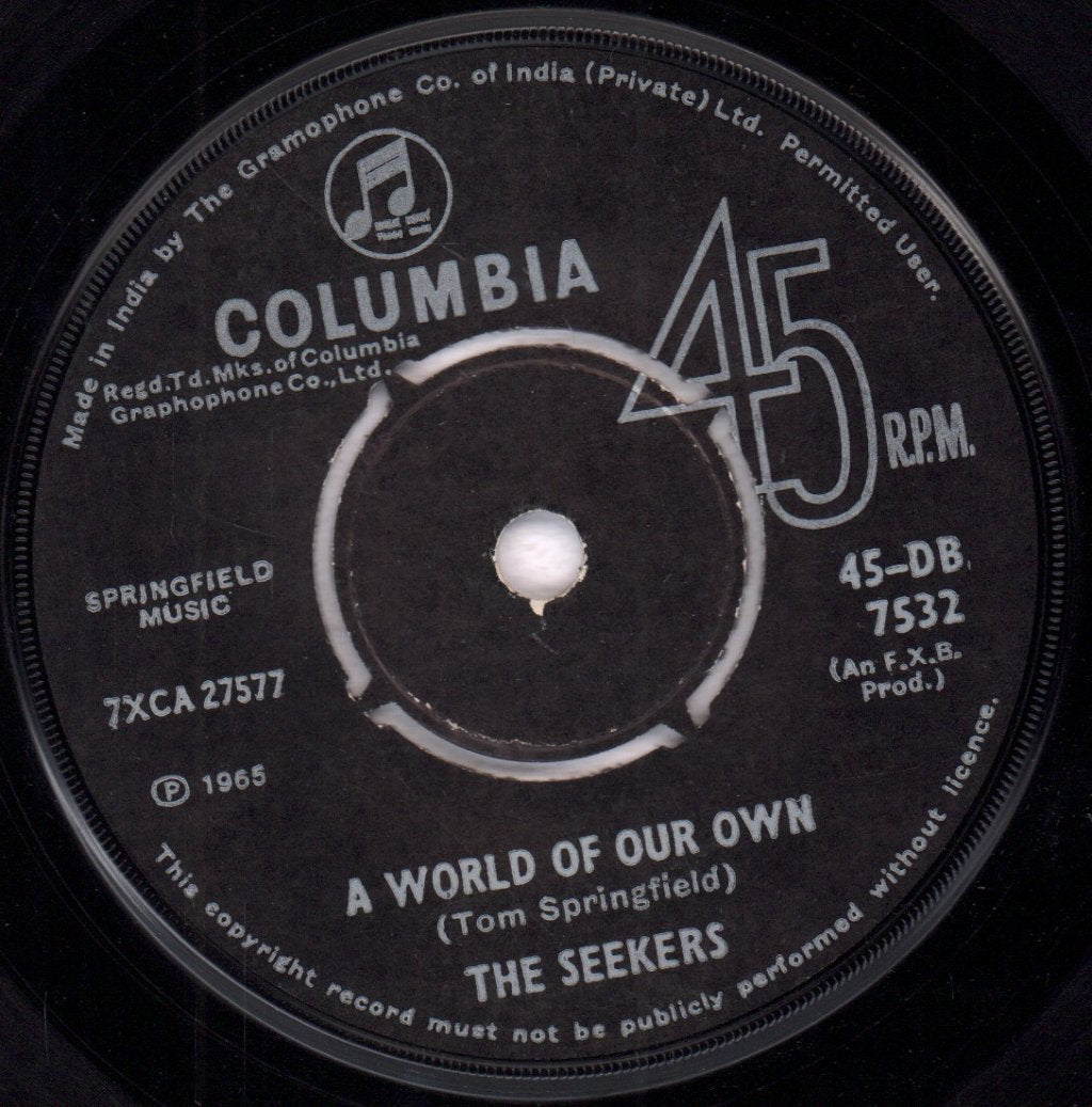 Seekers - A World Of Our Own - 7 Inch