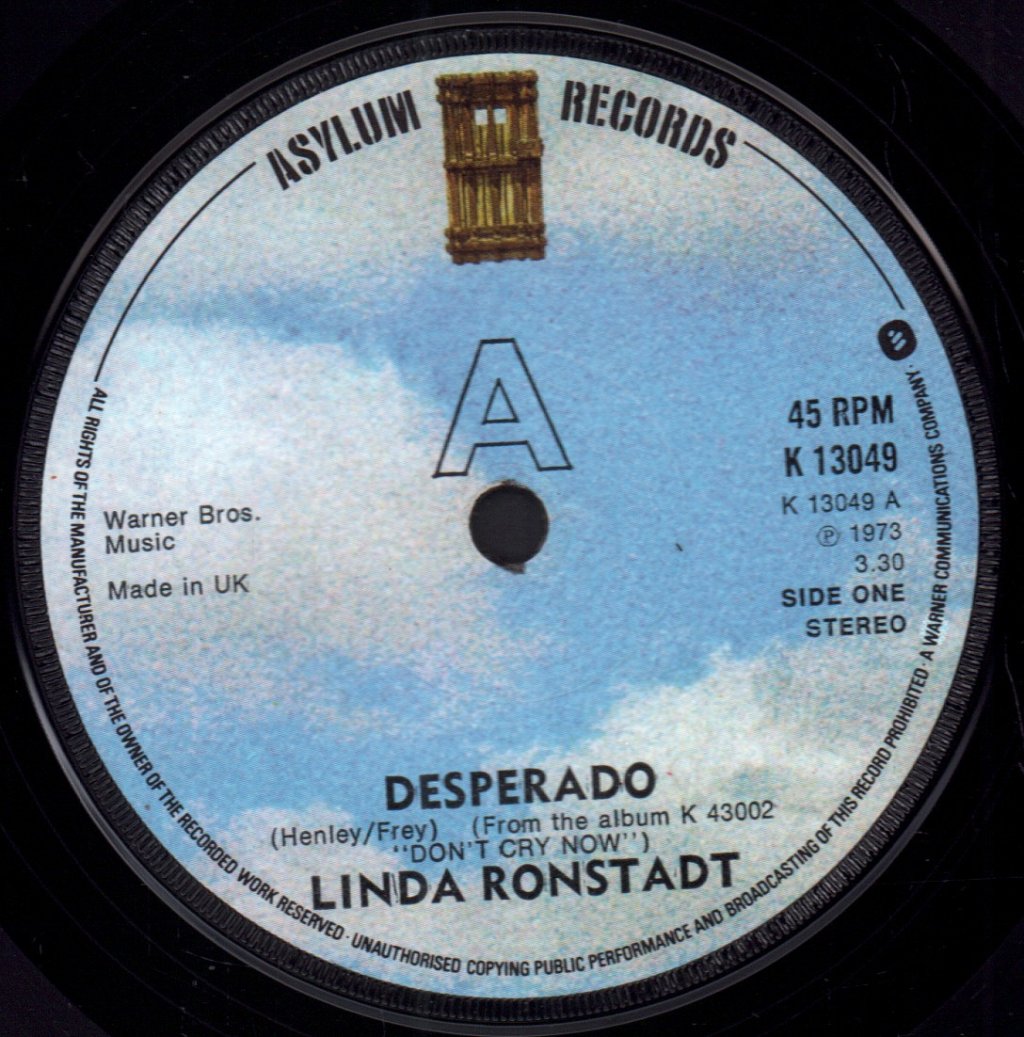 Linda Ronstadt - Desperado - 7 Inch