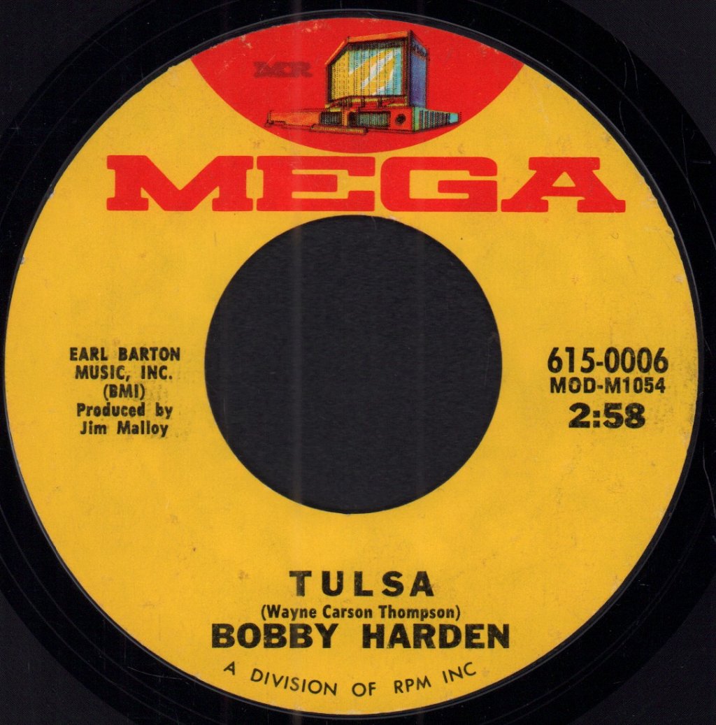 Bobby Harden - Tulsa - 7 Inch