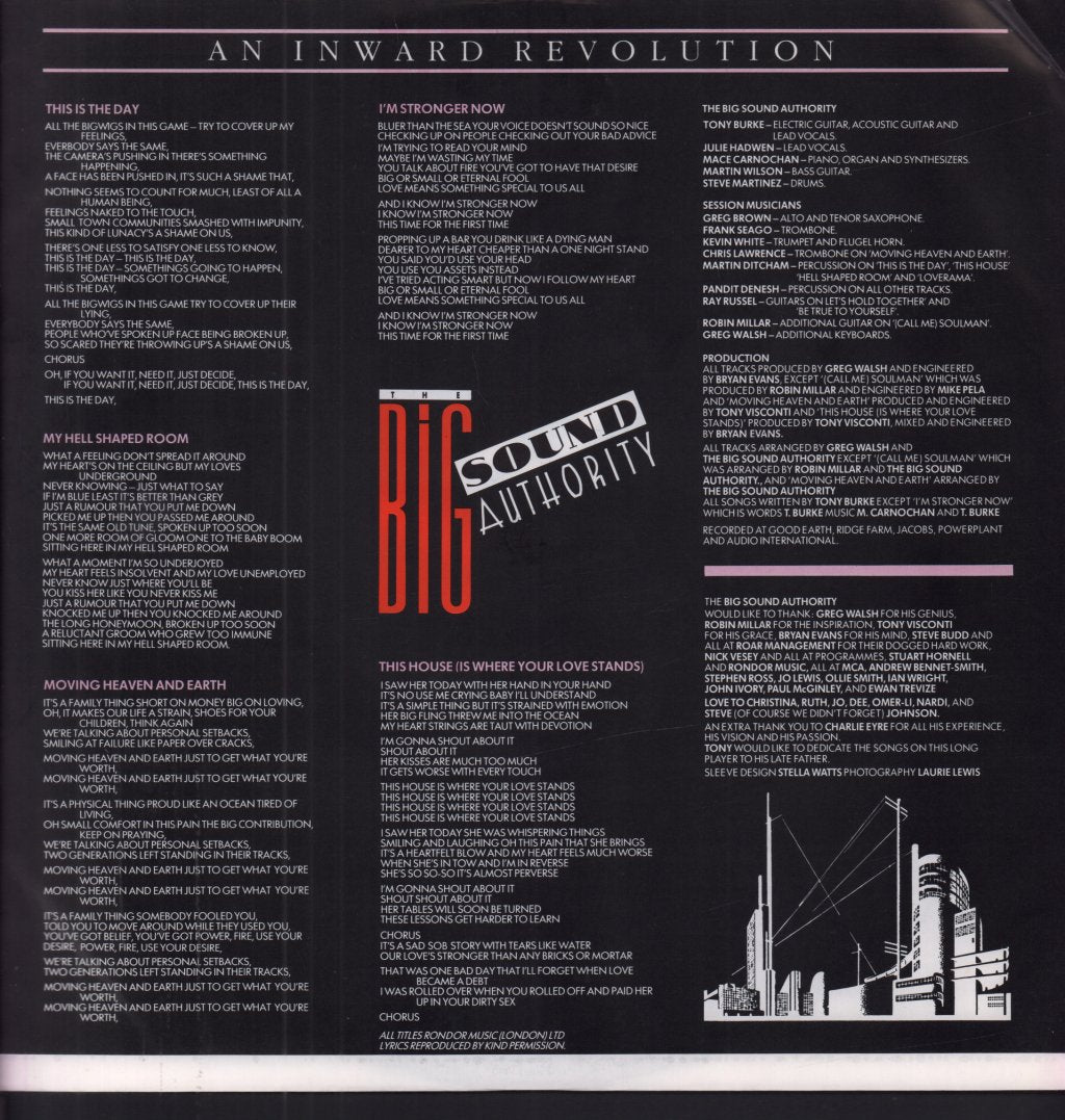 Big Sound Authority - An Inward Revolution - Lp
