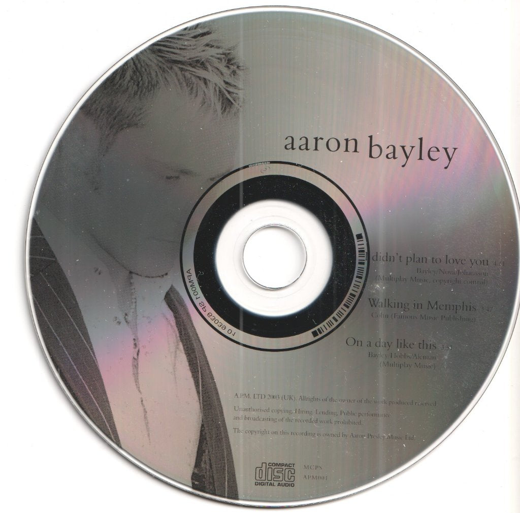 Aaron Bayley - I Didn't Plan To Love You - Cd