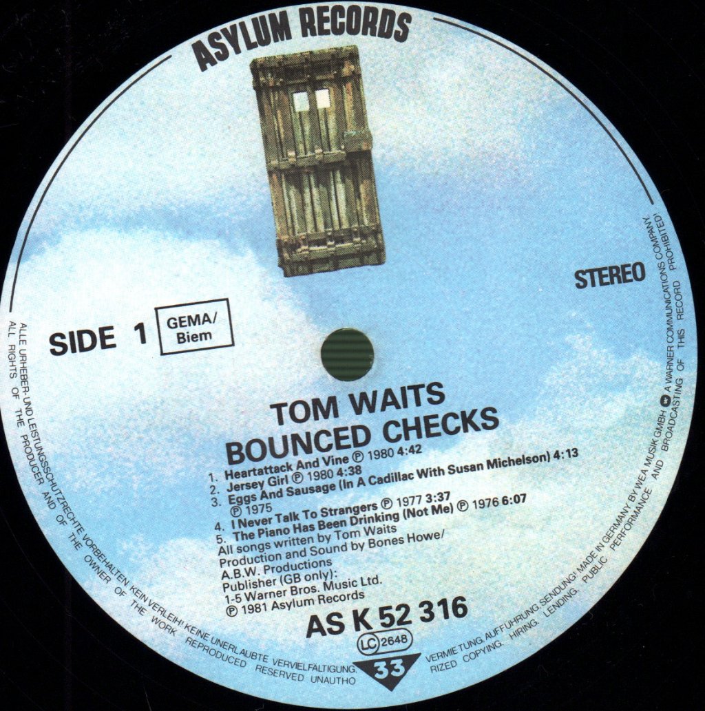 Tom Waits - Bounced Checks - Lp