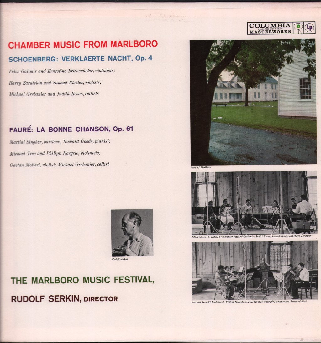 Various Artists - Chamber Music From Marlboro - Lp