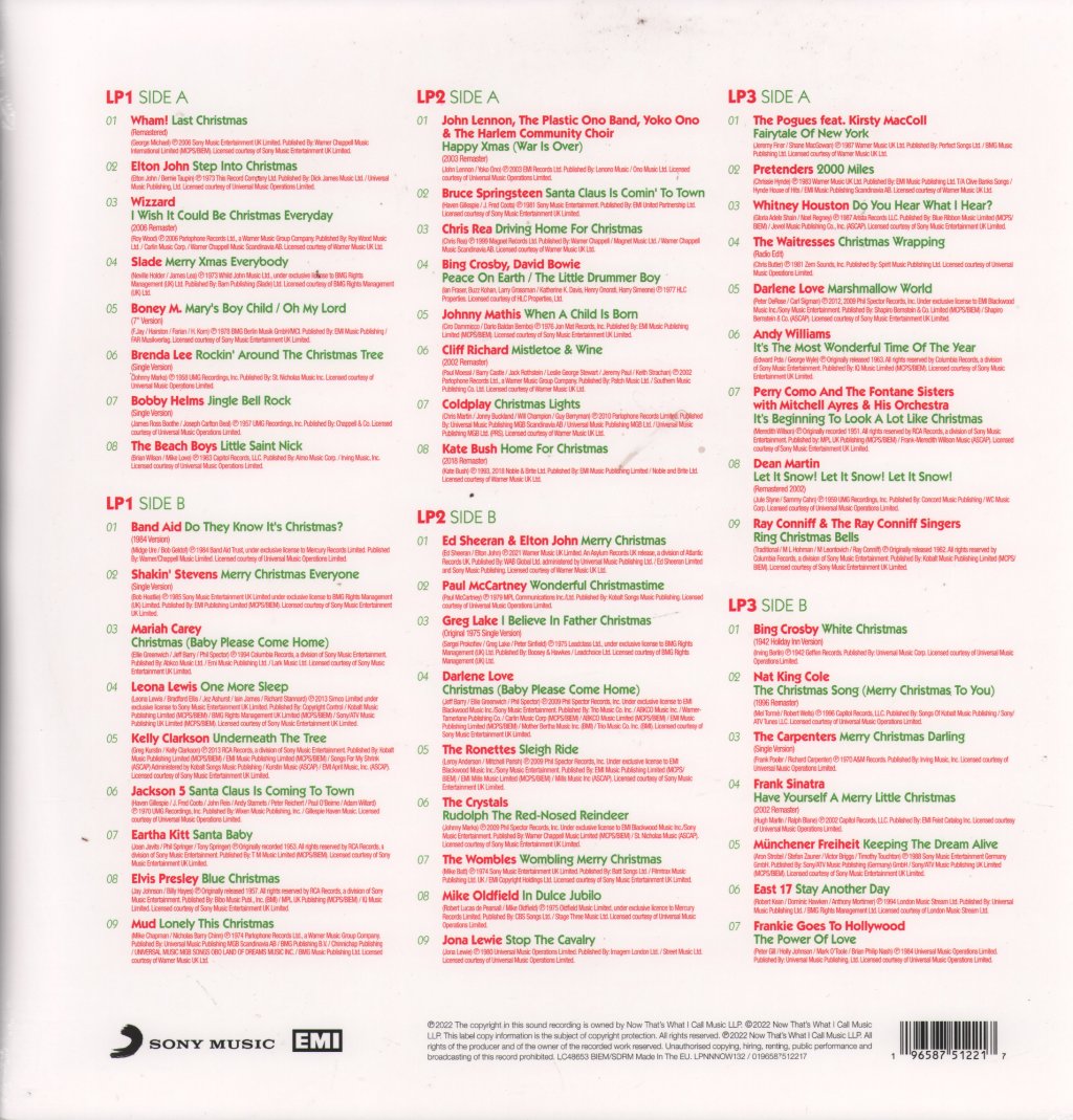 Various Artists - Now That's What I Call Christmas - Triple Lp