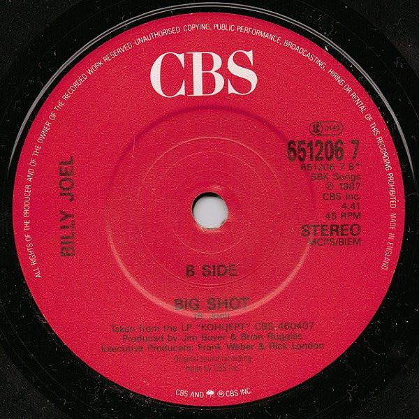 Billy Joel - Back In The U.S.S.R. - 7 Inch