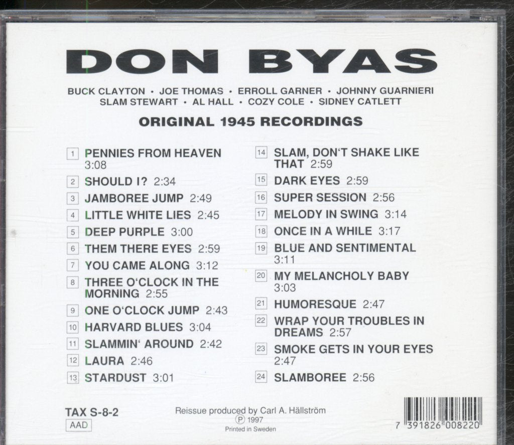 Don Byas - Original 1945 Recordings - Cd