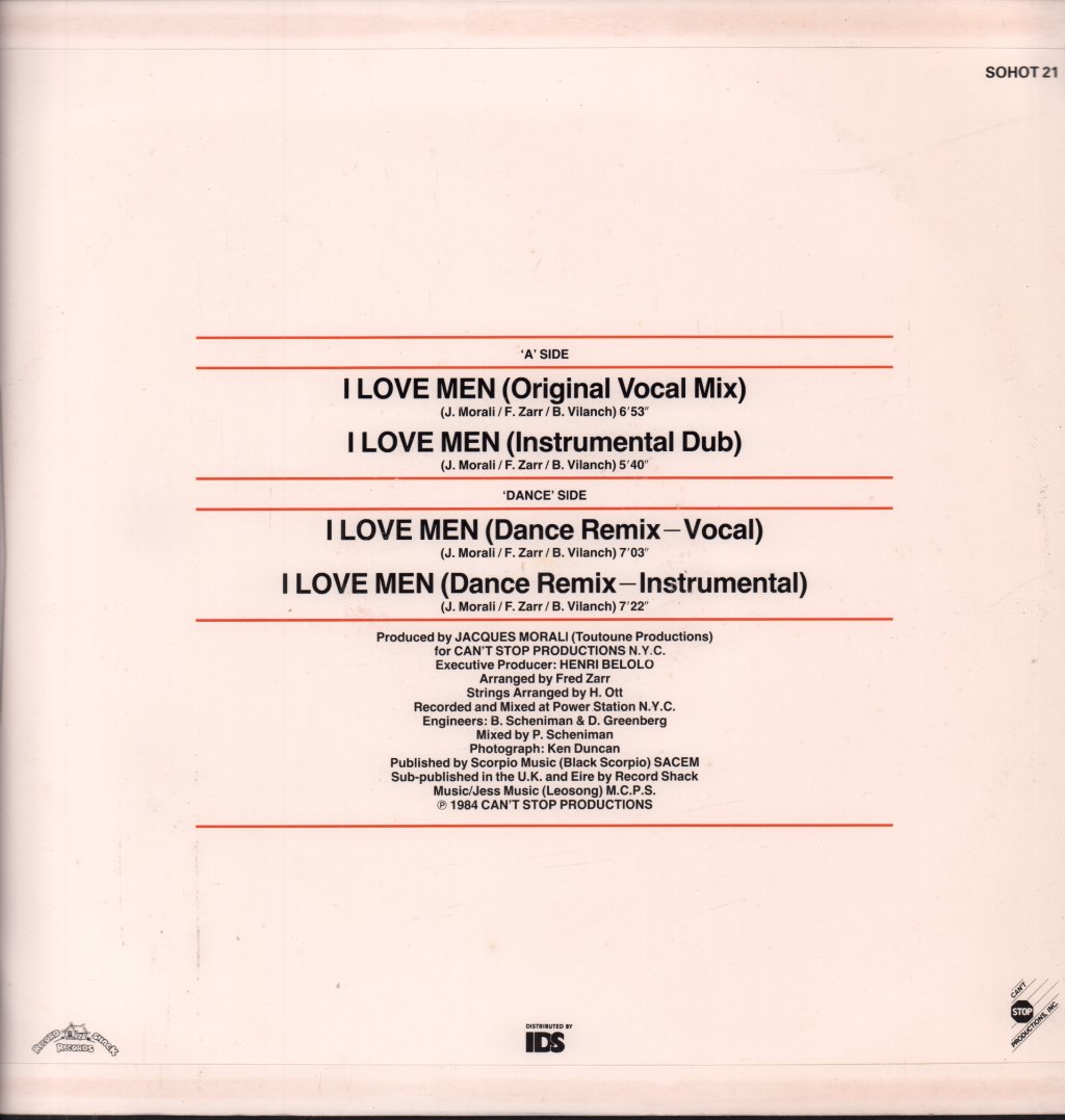 Eartha Kitt - I Love Men - 12 Inch