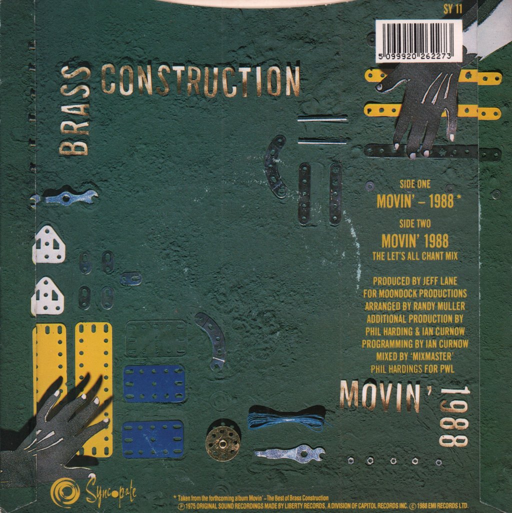 Brass Construction - Movin' 1988 - 7 Inch