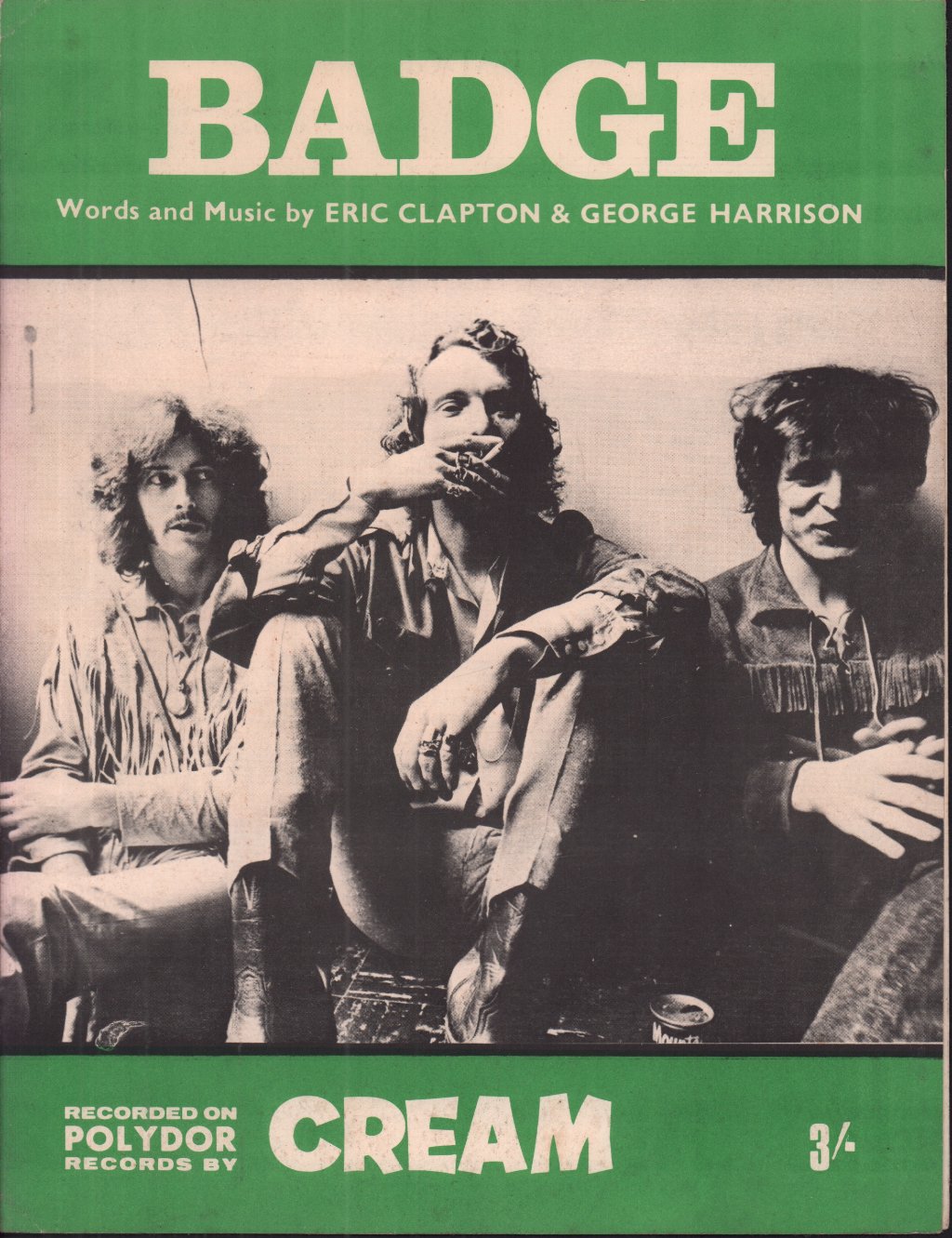 Cream - Badge - Sheet Music