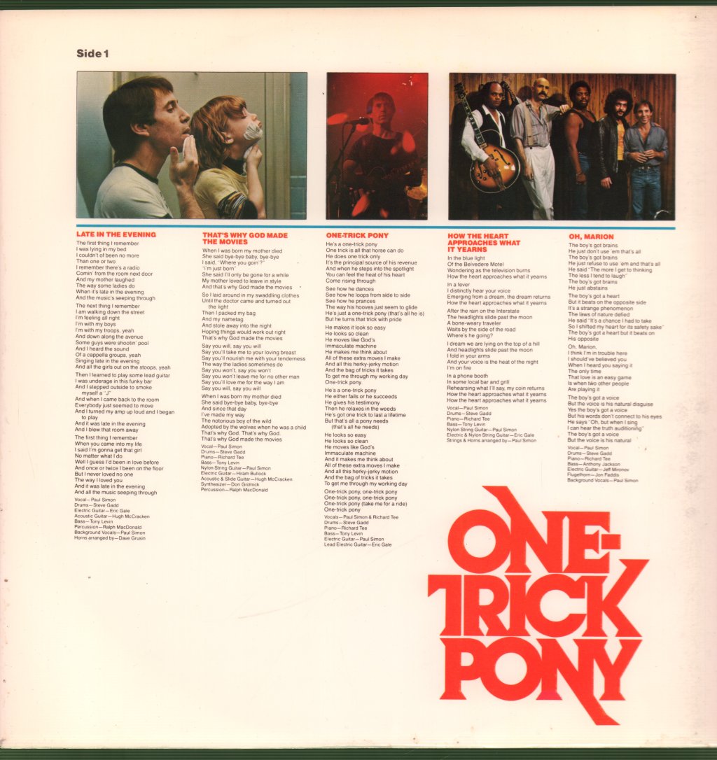 Paul Simon - One Trick Pony - Lp