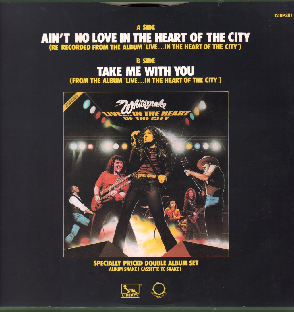 Whitesnake - Ain't No Love In The Heart Of The City - 12 Inch