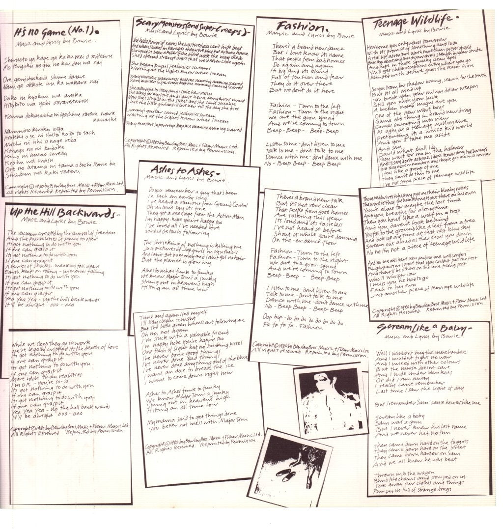 David Bowie - Scary Monsters - Lp