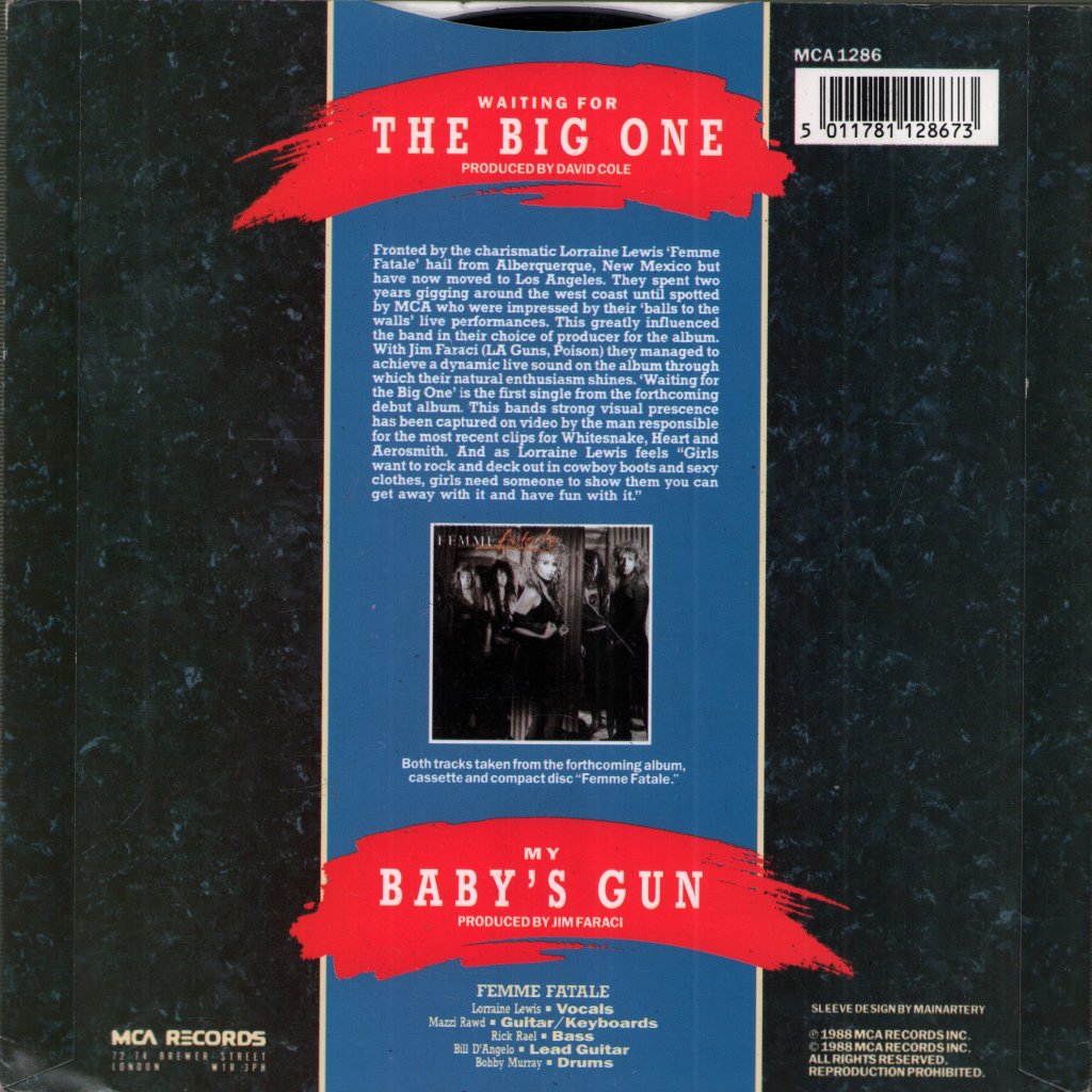 Femme Fatale - Waiting For The Big One - 7 Inch