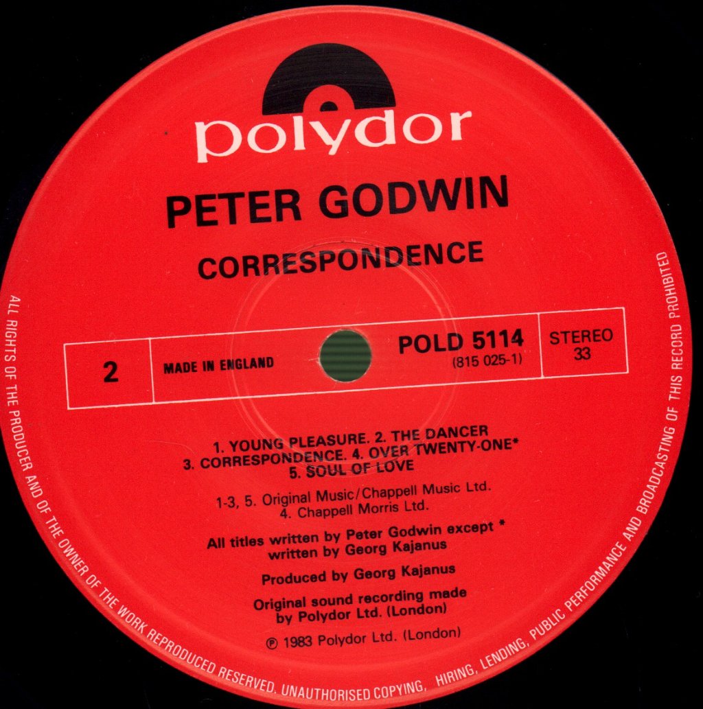 Peter Godwin - Correspondence - Lp