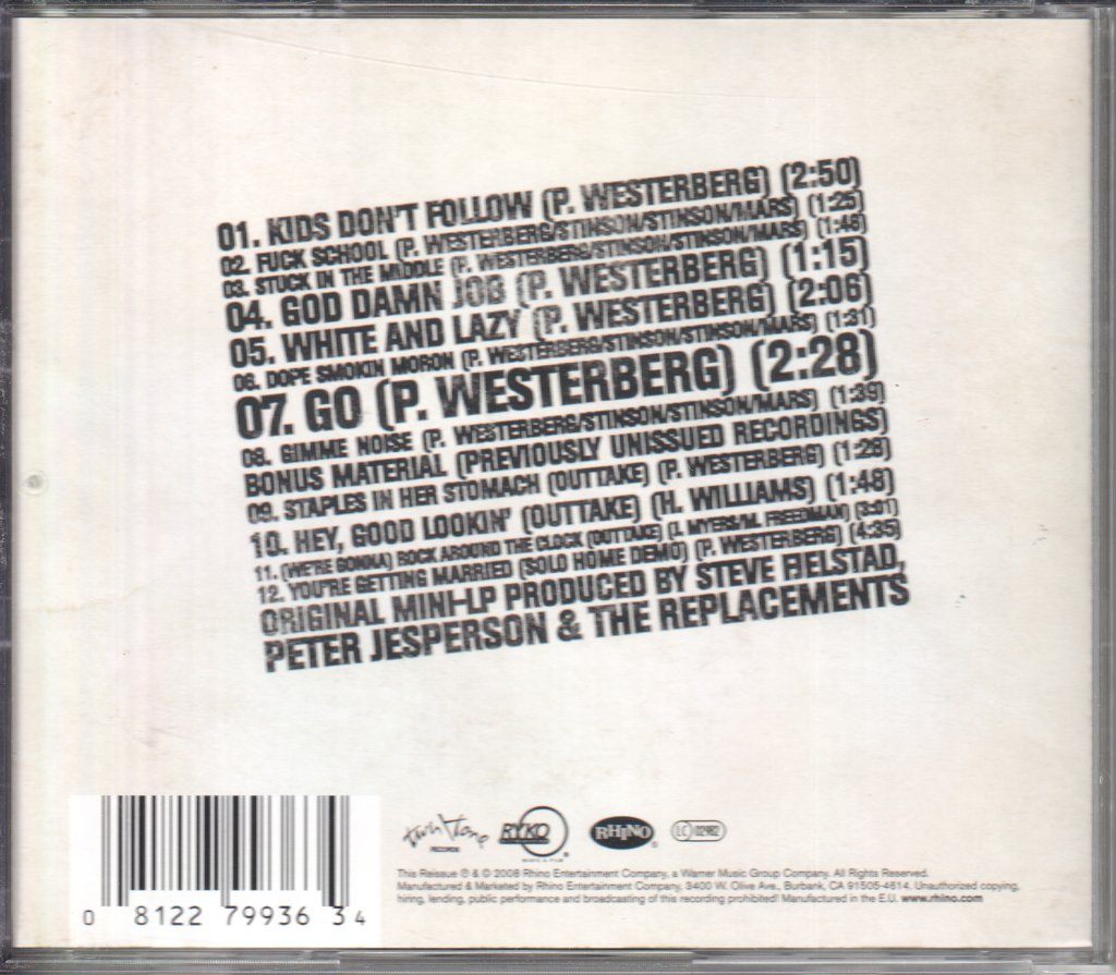 Replacements - Stink ("Kids Don't Follow" Plus Eleven) - Cd