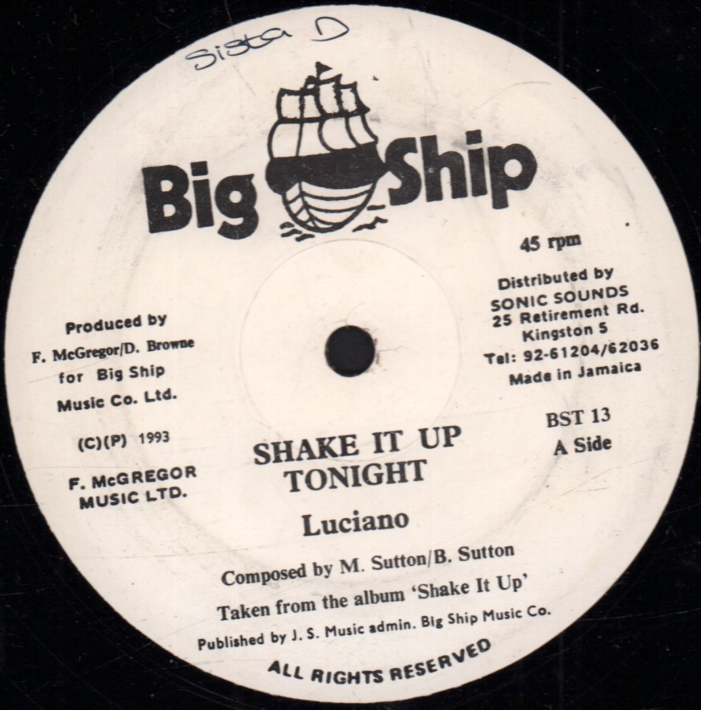 Luciano - Shake It Up Tonight - 12 Inch