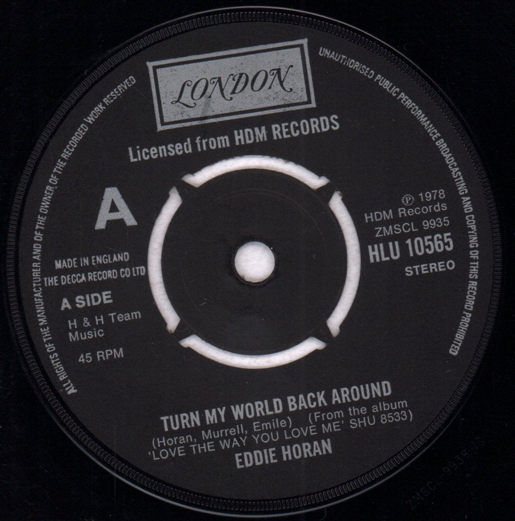 Eddie Horan - Turn My World Back Around - 7 Inch