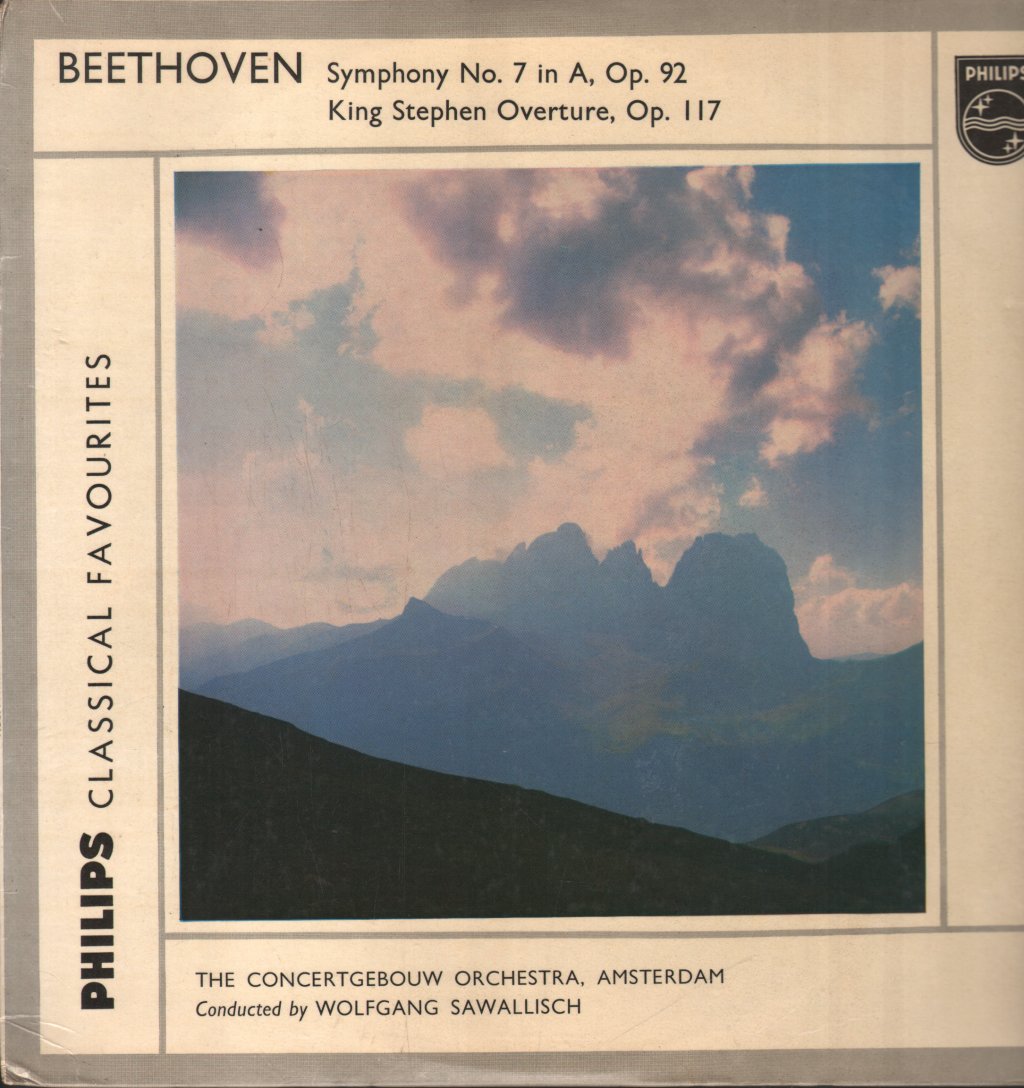 Wolfgang Sawallisch / Concertgebouw Orchestra - Beethoven - Symphony No.7 in A, Op.92 / King Stephen Overture, Op. 117 - Lp