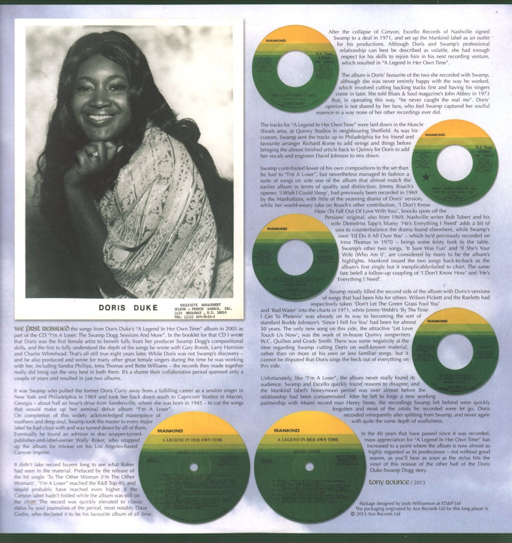 Doris Duke - A Legend In Her Own Time - Lp