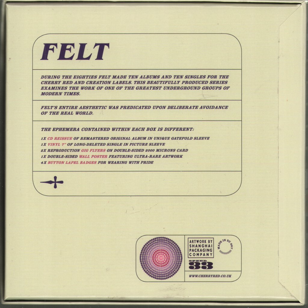 Felt - Ignite The Seven Cannons - 7 Inch Box Set