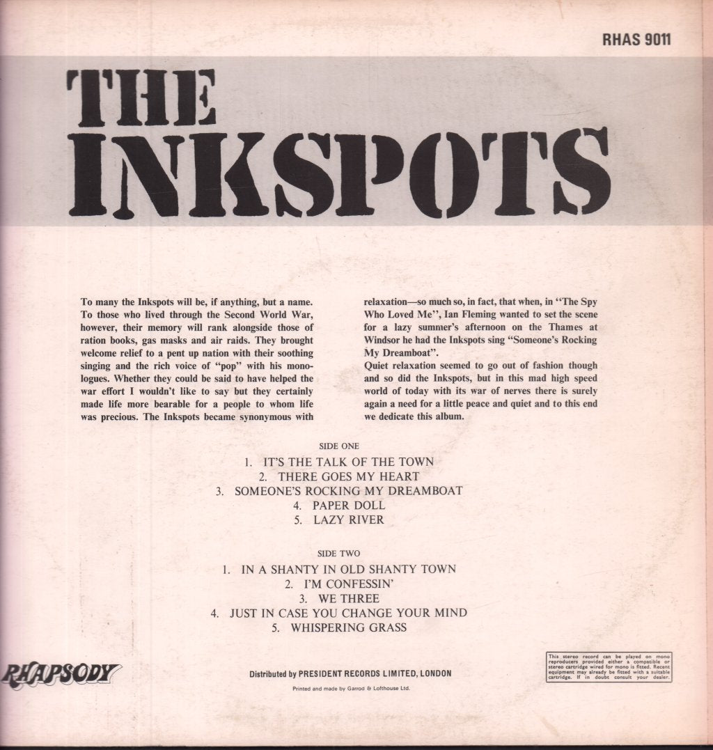 Inkspots - Ink Spots - Lp