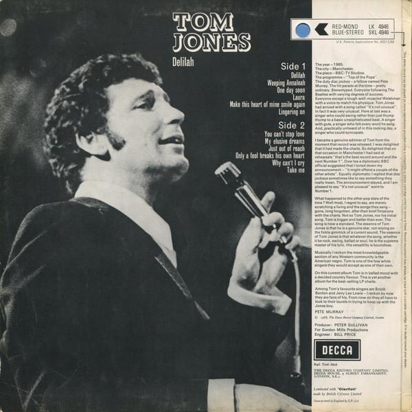 Tom Jones - Delilah - Lp
