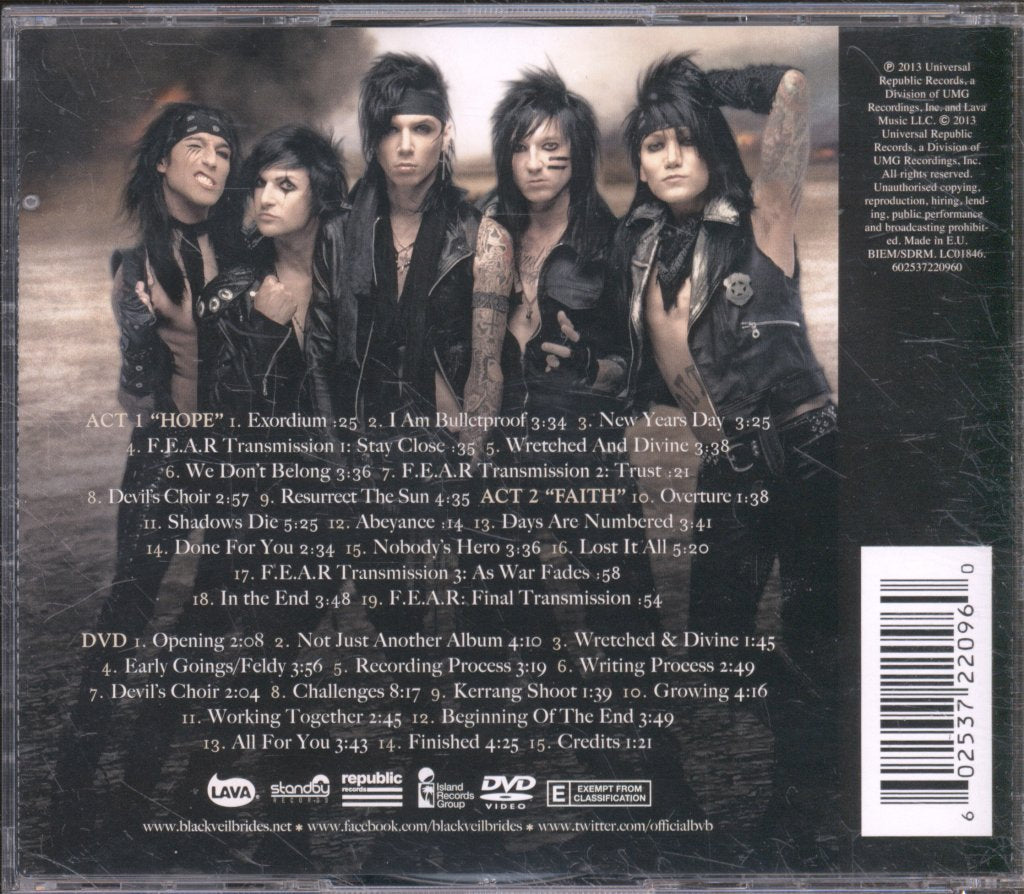 Black Veil Brides - Wretched And Divine: The Story Of The Wild Ones - Cd/Dvd