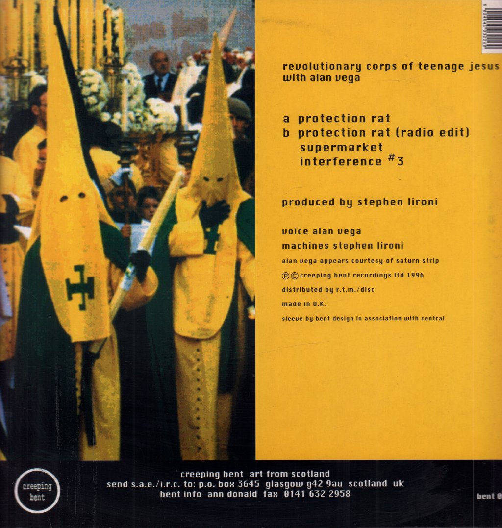 Revolutionary Corps Of Teenage Jesus With Alan Vega - Protection Rat E.P. - 12 Inch