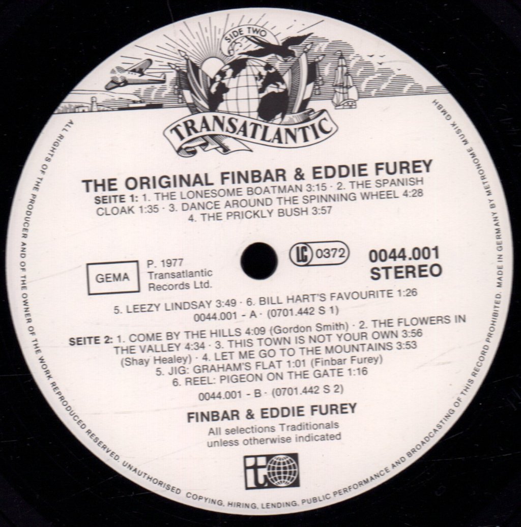 Finbar And Eddie Furey - Original - Lp
