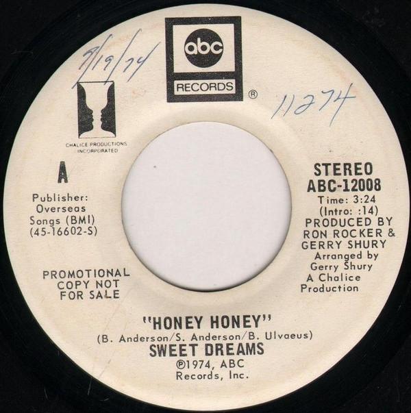 Sweet Dreams - Honey Honey - 7 Inch