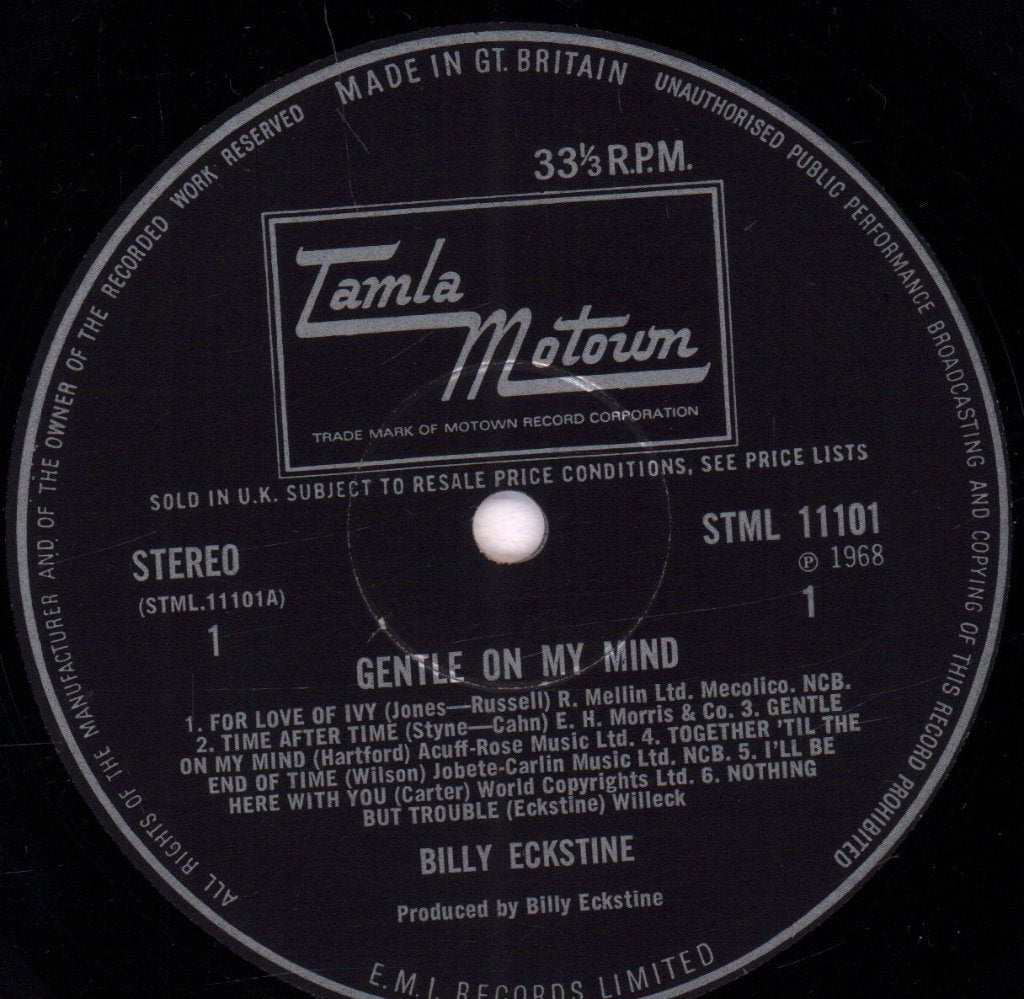 Billy Eckstine - Gentle On My Mind - Lp