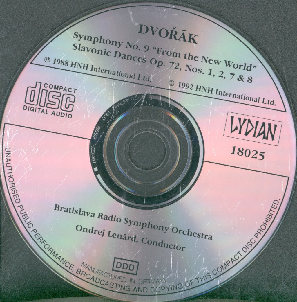 Bratislava Radio Symphony Orchestra, Ondrej Lenárd - Dvorak - Symphony No. 9 "From the New World" / Slavonic Dances Op. 72, Nos. 1, 2, 7 & 8 - Cd