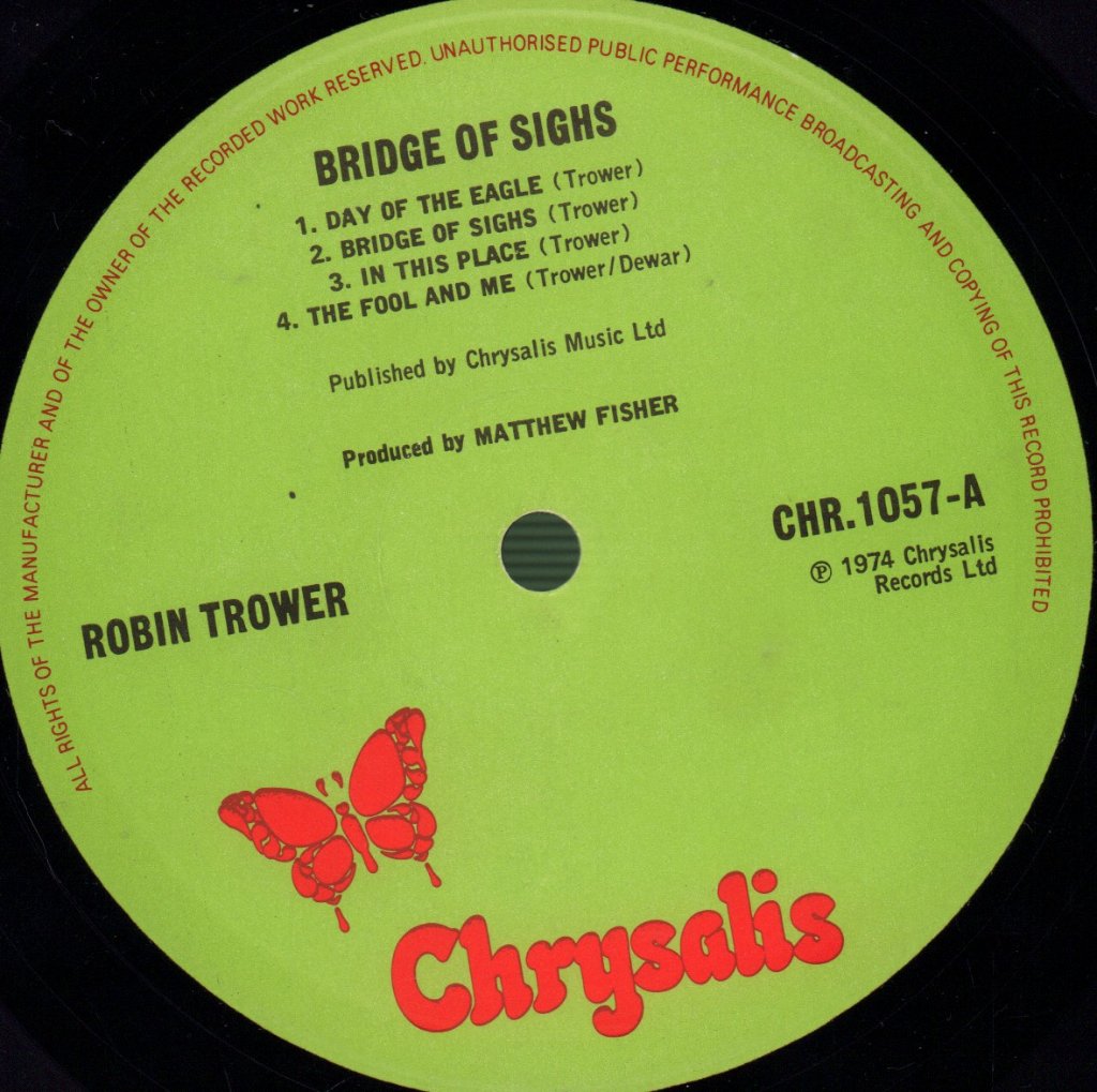Robin Trower - Bridge Of Sighs - Lp