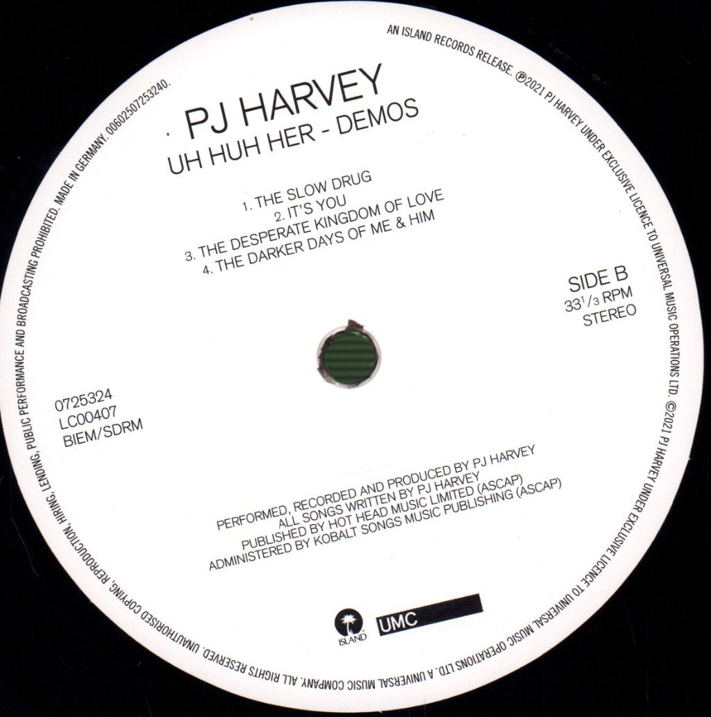 PJ Harvey - Uh Huh Her ‎– Demos - Lp