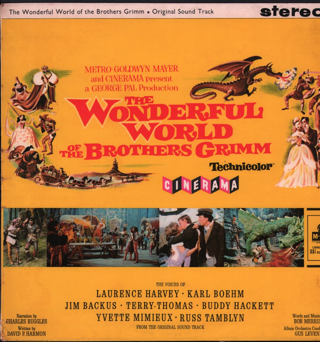 Laurence Harvey / Karl Boehm / Jim Backus / Terry Thomas / Buddy Hackett - Wonderful World Of The Brothers Grimm - Lp