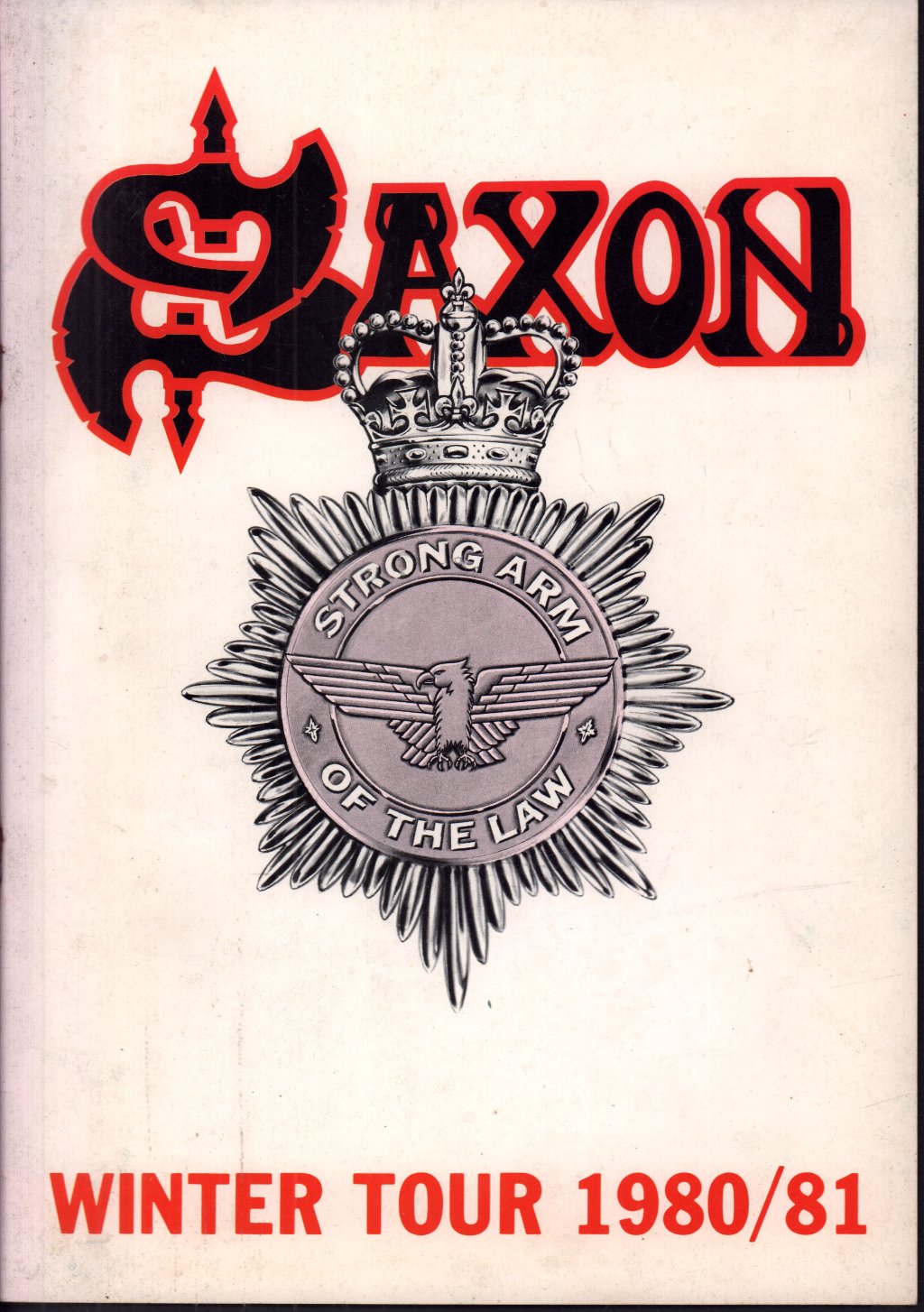 Saxon - Winter Tour 1980/81 - Tour Programme