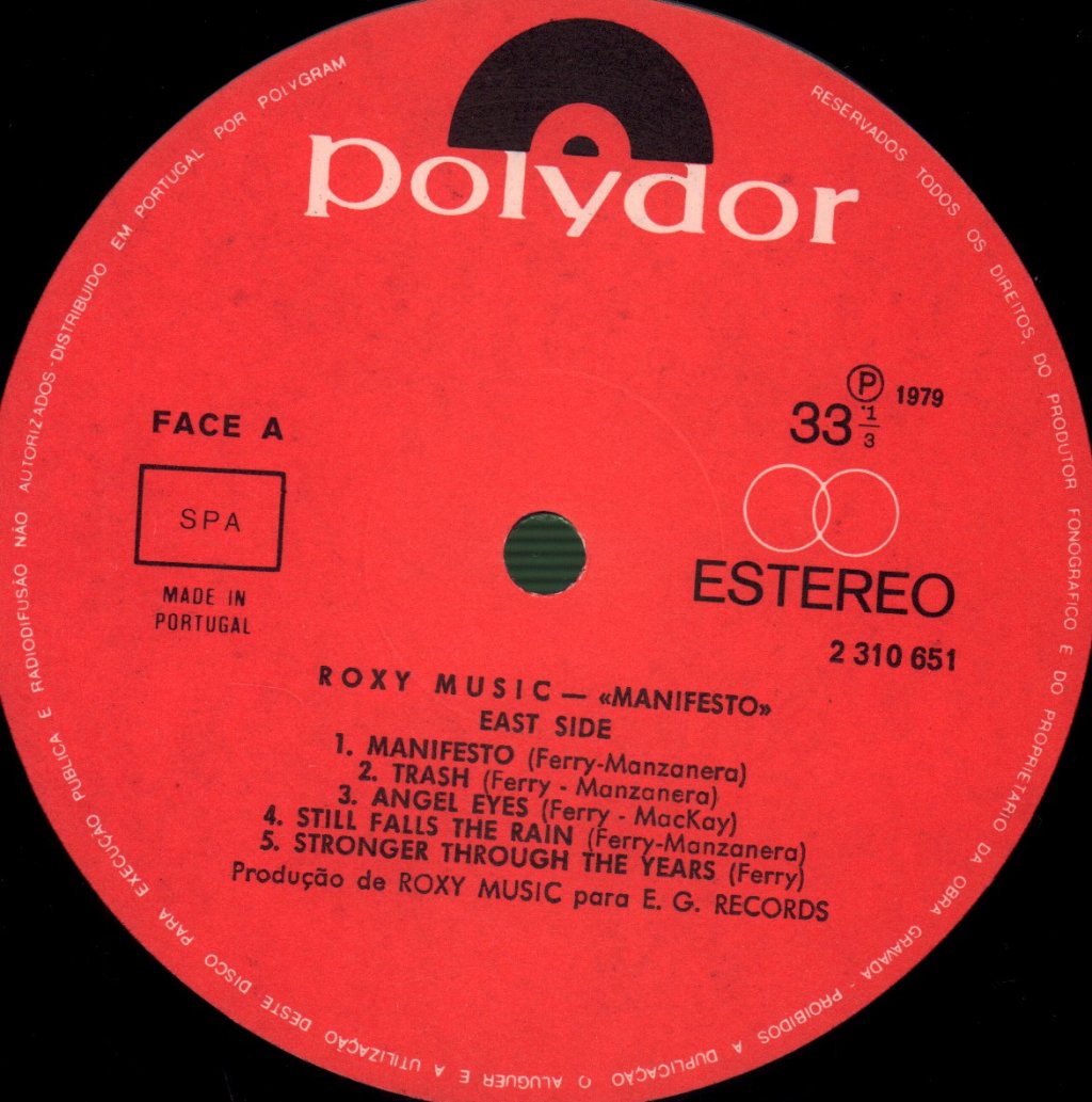 Roxy Music - Manifesto - Lp