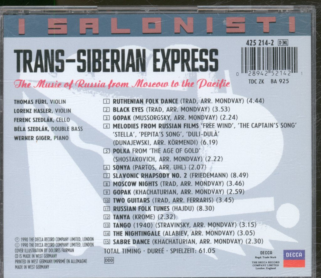 I Salonisti - Trans-Siberian Express - Cd