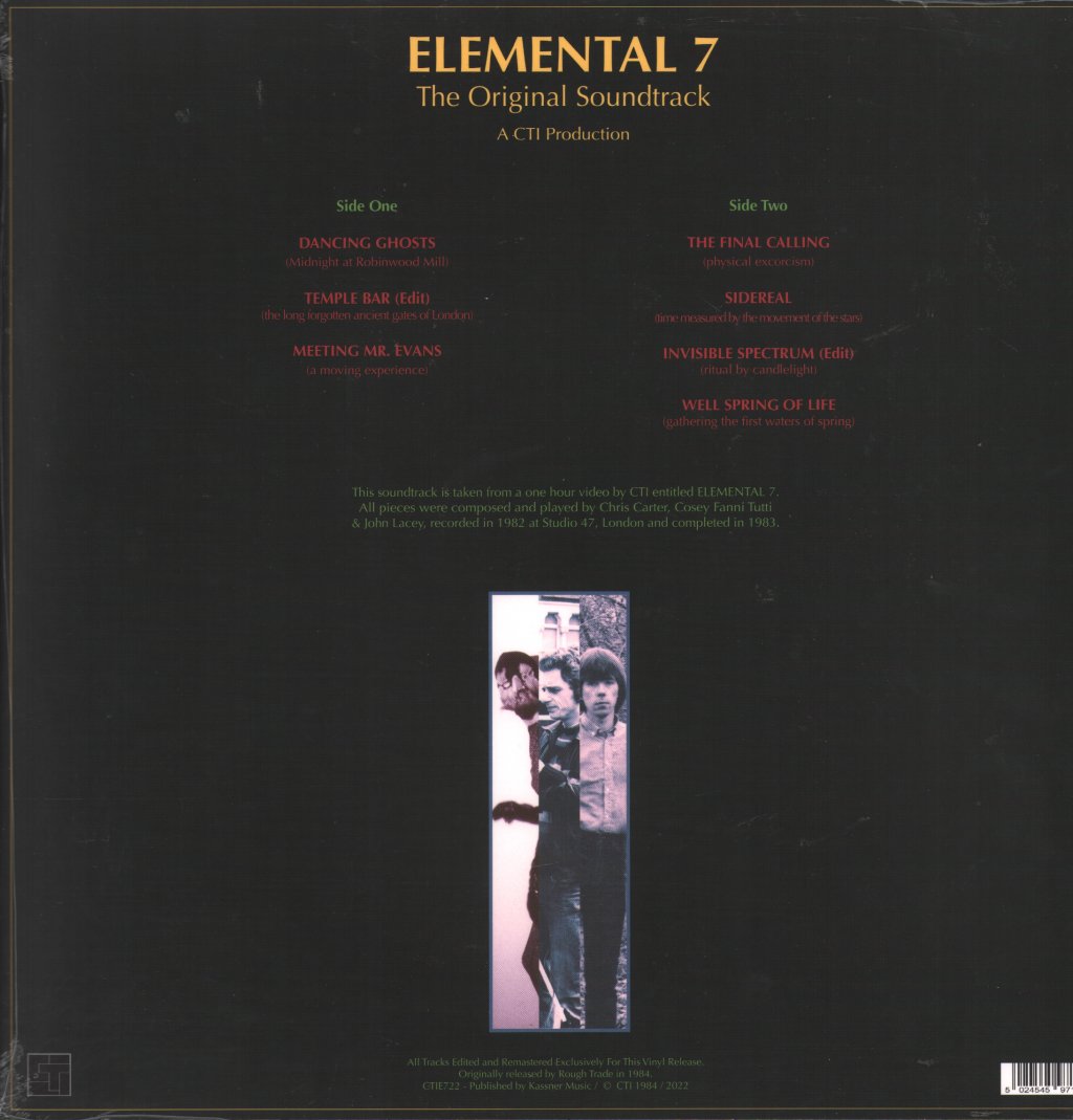 Chris Carter, Cosey Fanni Tutti, John Lacey - Elemental 7 (The Original Soundtrack) - Lp