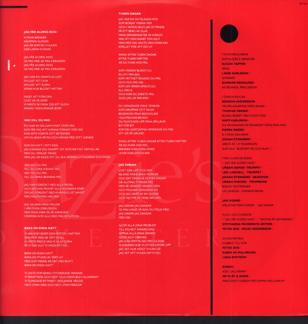 Suzzies Orkester - 1000 Nätter - Lp