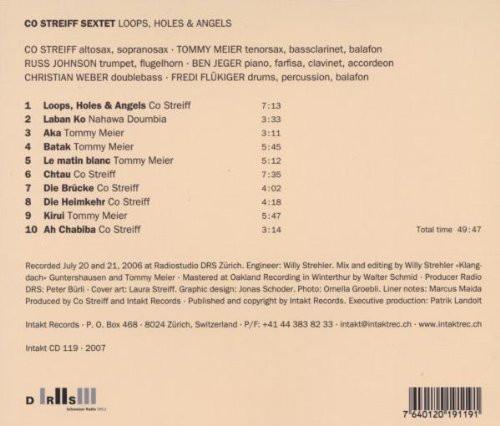 Co Streiff Sextet - Loops, Holes & Angels - Cd