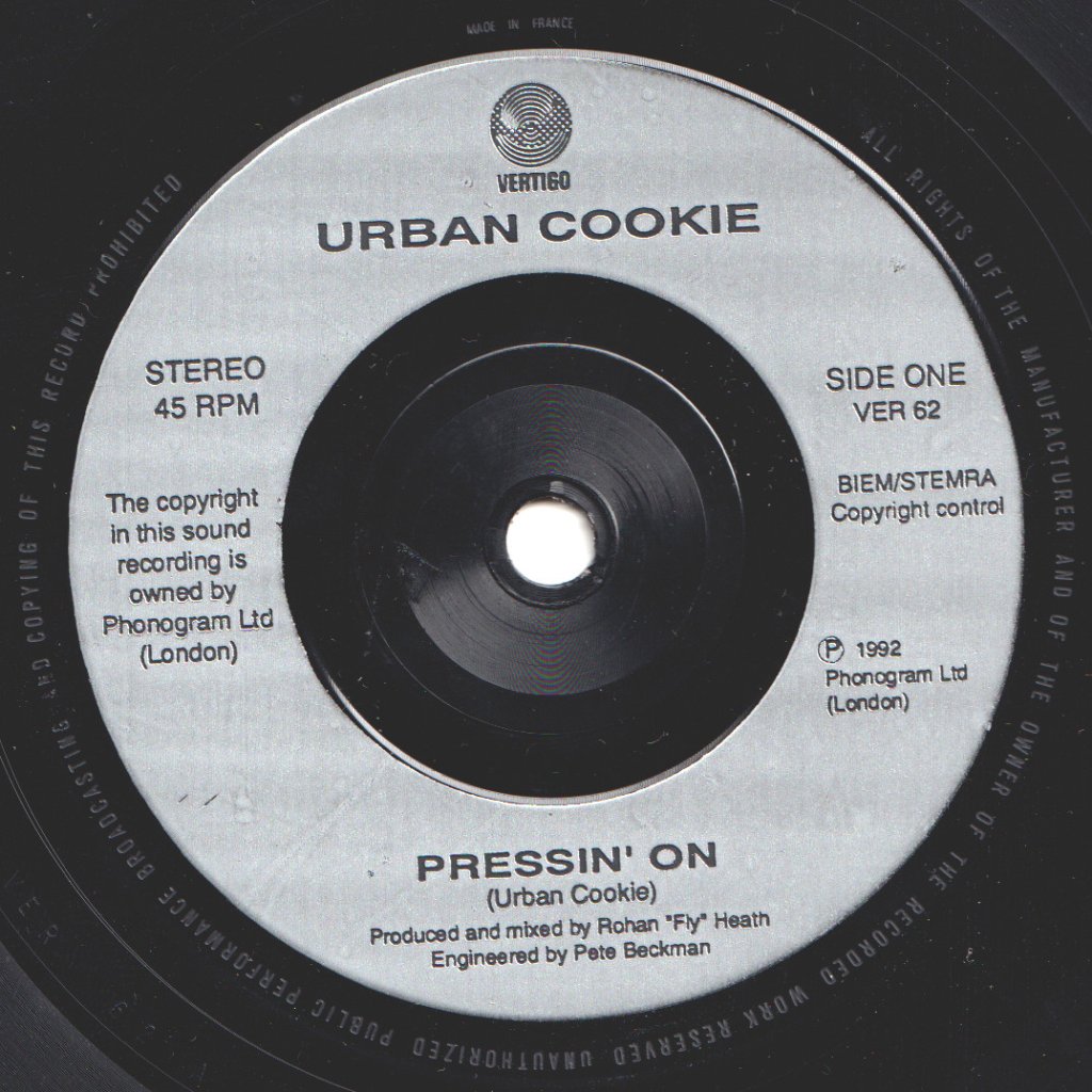 Urban Cookie - Pressin' On - 7 Inch