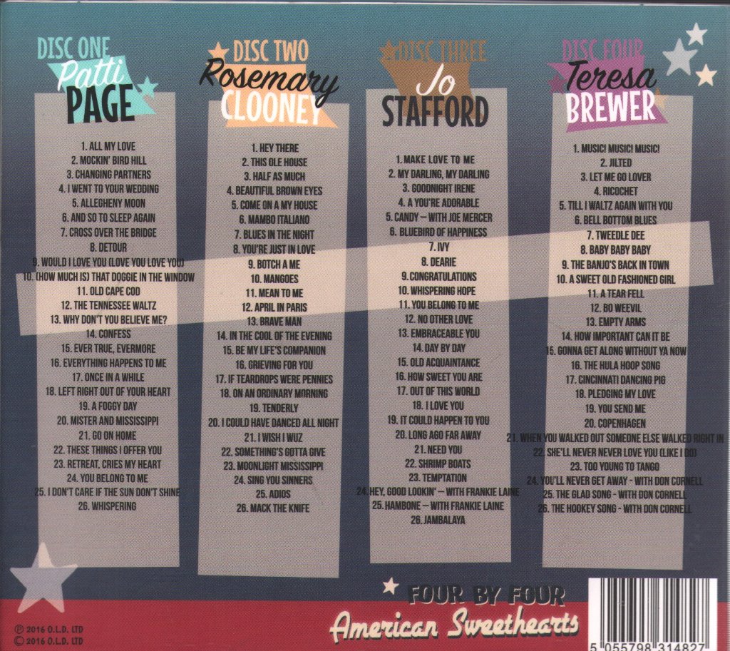 Various Artists - American Sweethearts - Cd Set