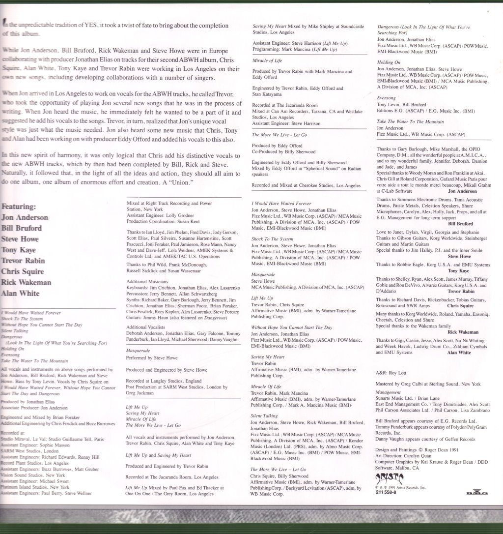 Yes - Union - Lp