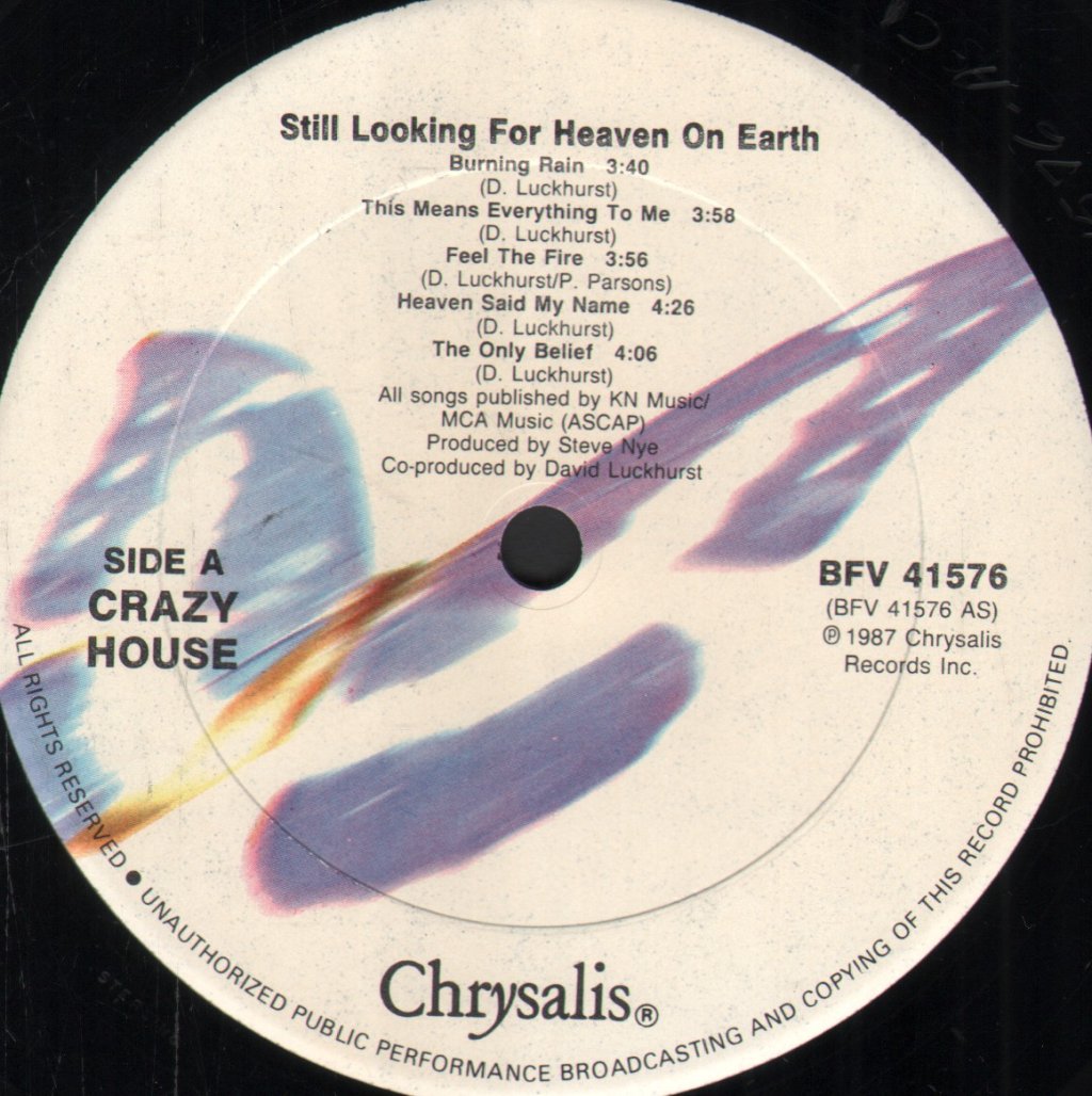Crazy House - Still Looking For Heaven On Earth - Lp