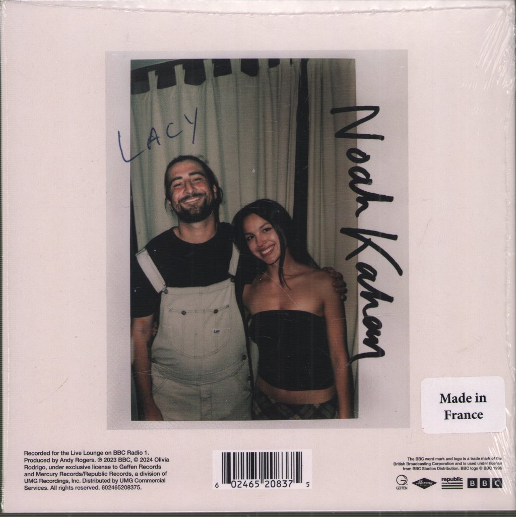 Olivia Rodrigo & Noah Kahan - Stick Season / Lacy FROM THE BBC RADIO 1 LIVE LOUNGE (RSD2024) - 7 Inch