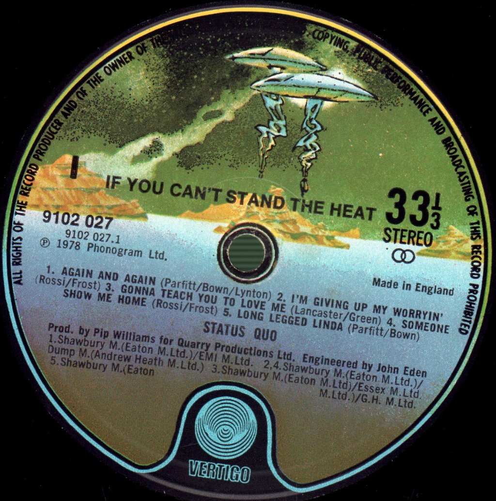 Status Quo - If You Can't Stand The Heat - Lp