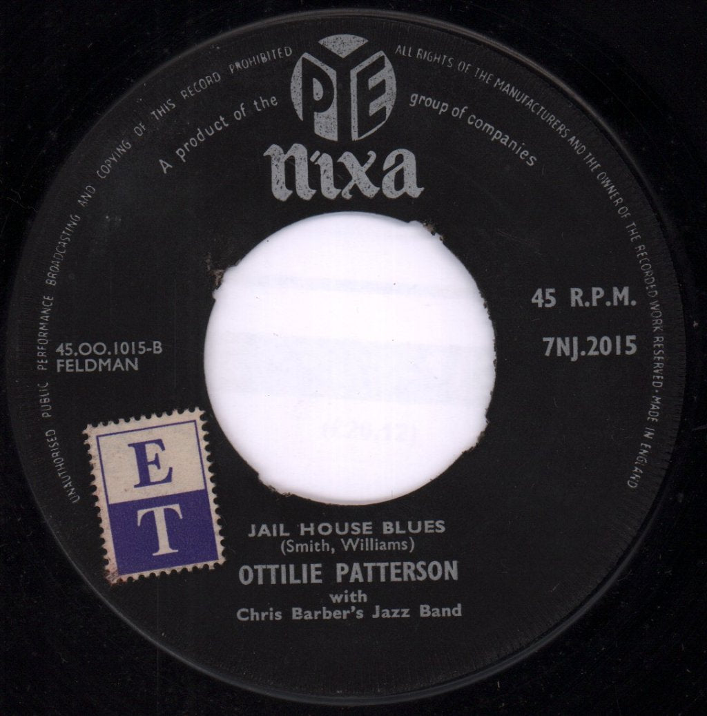 Ottilie Patterson - Beale Street Blues - 7 Inch