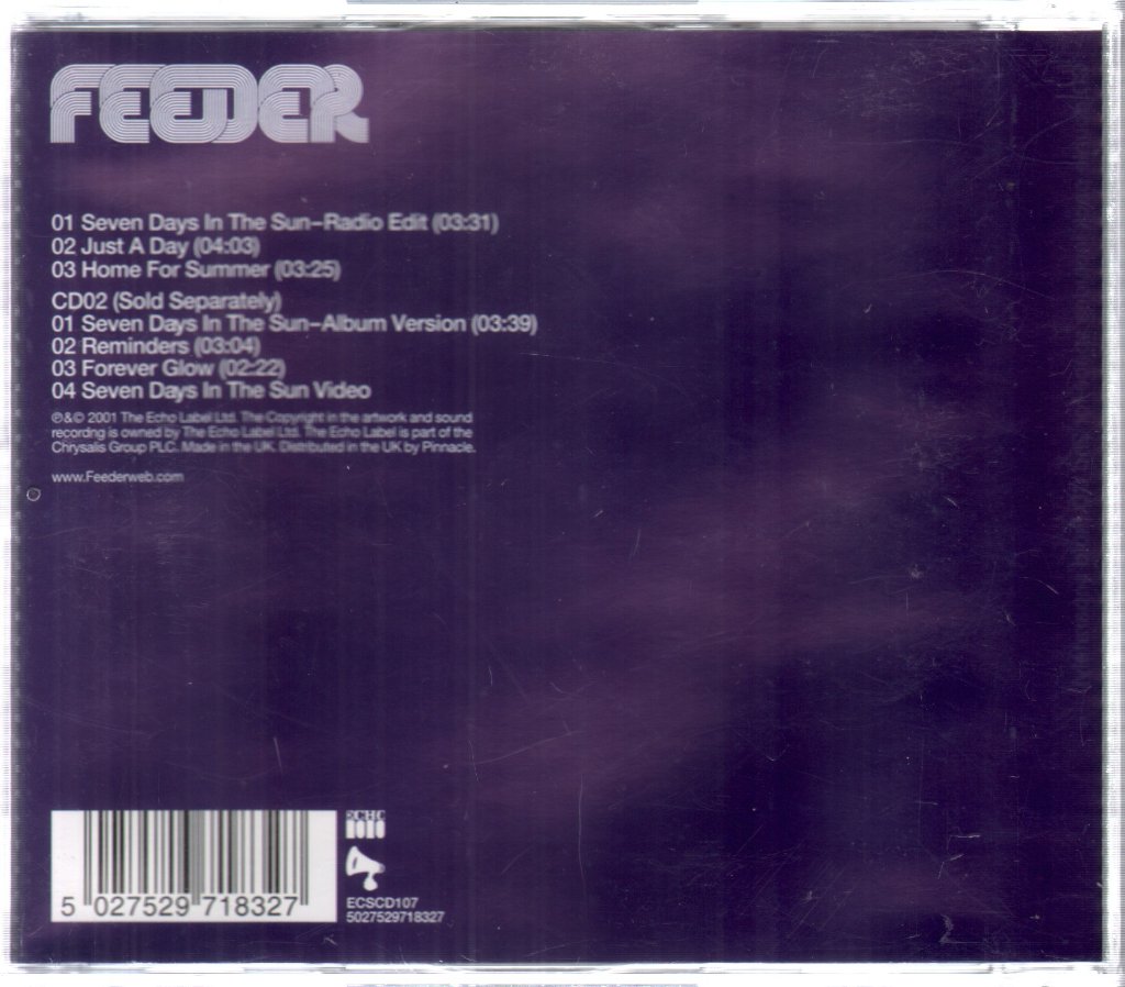 Feeder - Seven Days In The Sun - Cd