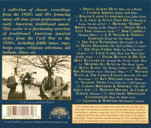 Various Artists - Times Ain't Like They Used To Be: Early American Rural Music. Classic Recordings Of The 1920’s And 30's. Vol. 1 - Cd